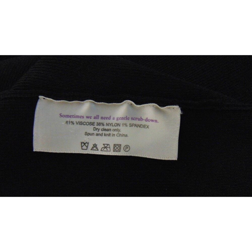 MM LaFleur New York Black Knit Cardigan Sweater Open Front Career Jacket Small - Picture 7 of 7